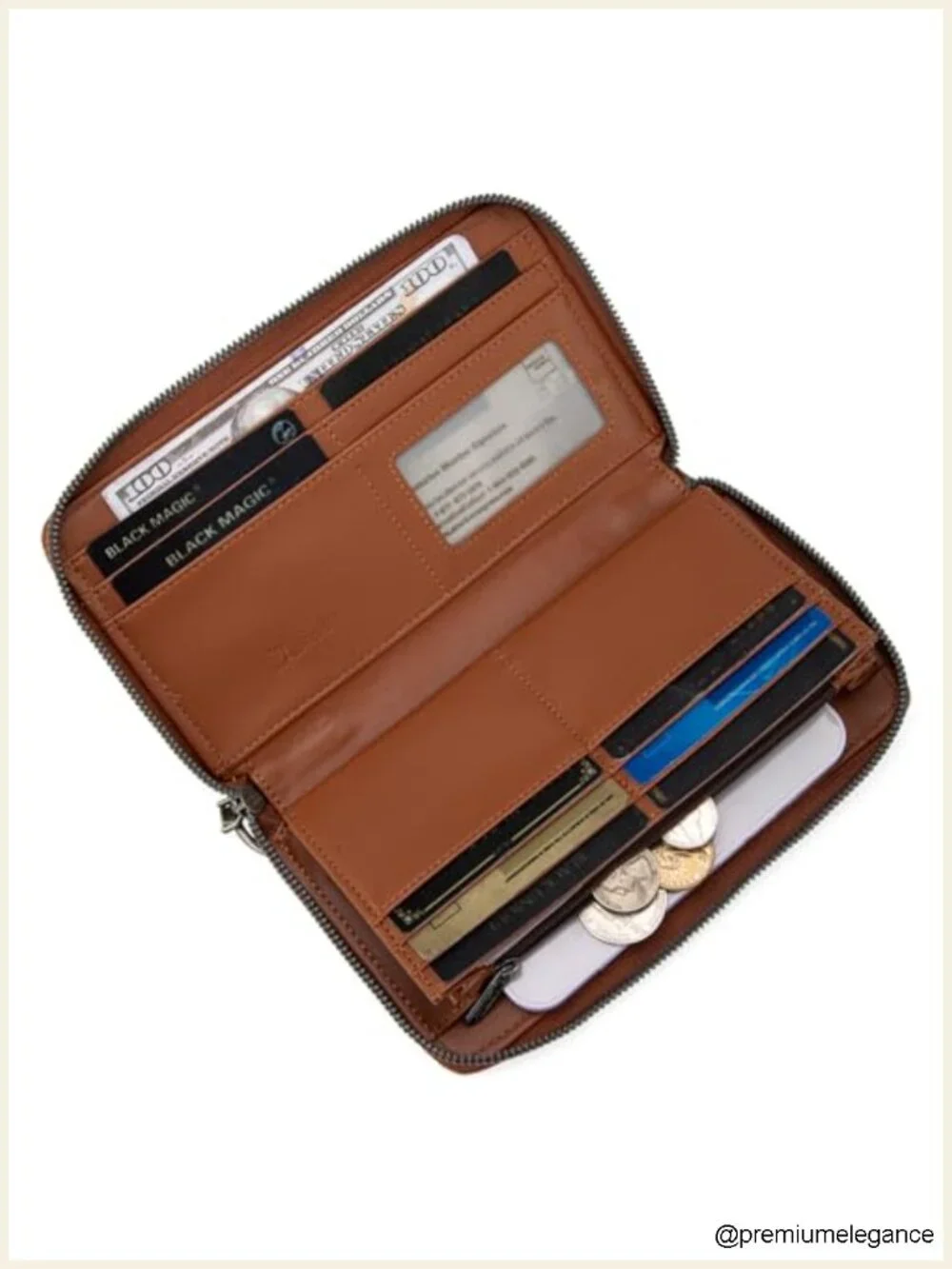 Wristlet Wallet RFID Bifold Travel Wallet Faux Leather Paisley